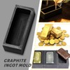 Layhit 4 Pcs Graphite Ingot Molds Pure Crucible Ingot Mould