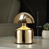 Modern Cordless Mushroom Small Table Lamp Touch LED Lamp, 3-Way