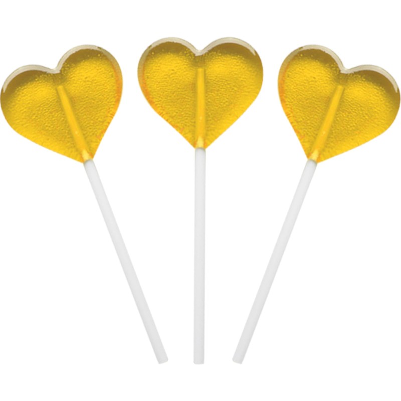 Fruidles Lollipops Mini Heart Shaped Flavored Delicious Lollipop, Individually Wrapped,