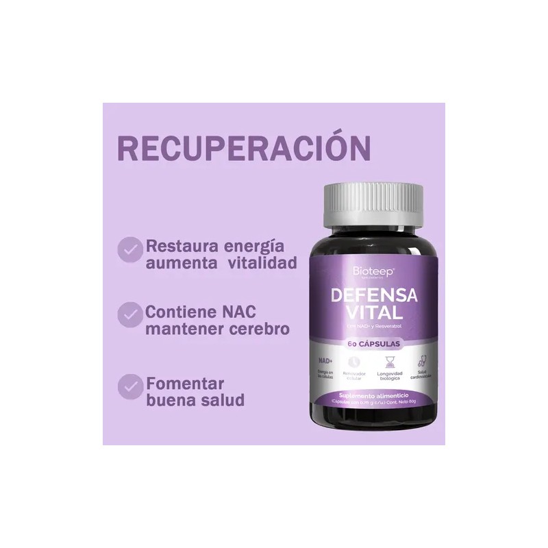 Nad Nicotinamida Ribosa Potenciado Cápsulas