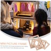 BESPORTBLE 10pcs Solid Wood Frame Micro Photo Frame Photo Frame