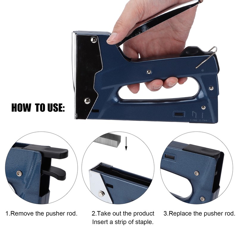Staple Gun Heavy Light Duty LaborSaving Practical Safe Nail Gun