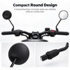 Motorcycle Bar End Mirror for Rear Viewing – Compact Side