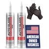[2 Pack] Polyurethane Windshield Adhesive with Fast Curing Formula -