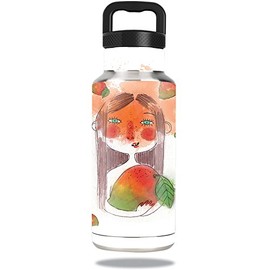 MightySkins Skin Compatible with Ozark Trail Water Bottle 36 oz wrap Cover Sticker Skins April Mango