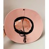 Kids Girls Ponytail Sun Hat Outdoor UV-Protection Foldable Mesh Wide-Brim
