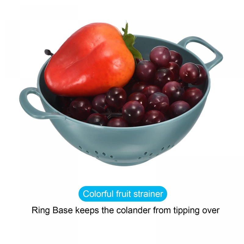 sourcing map Mini Food Colander with Double Handles, Rice Washing