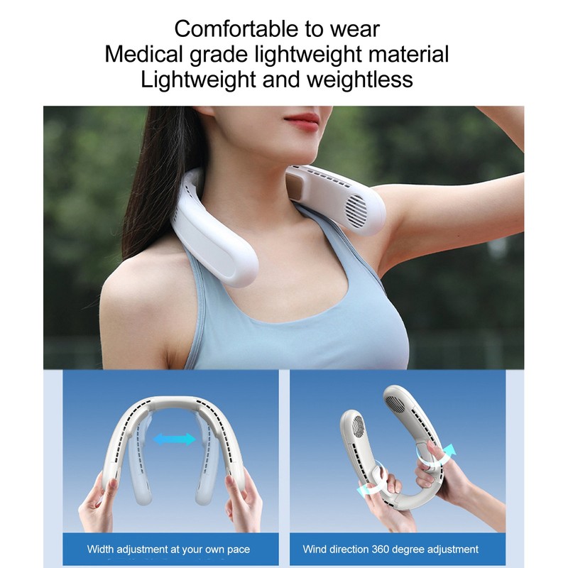 Hanging Neck Fans Portable Semiconductor Dual Cooling 3 Wind Speed