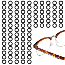 100 Pcs Silicone Anti-Slip Rings for Glasses (4mm) – Eyeglass Repair Kit Tighten Loose Frames, Stop Glasses from Falling Off, Fits Most Sunglasses & Eyewear