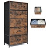 VredHom Fabric Dresser for Bedroom, Tall Skinny Dresser with 6
