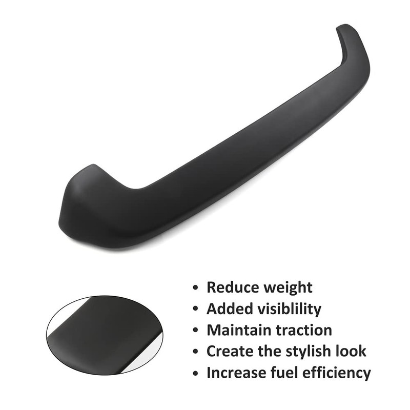 cciyu Rear Roof Window Spoiler Wing with 3rd Brake Light