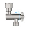 All Metal Adjustable Shower Angle Adapter, 360° Adjustable Swivel Shower