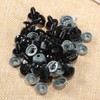 dophee 60Pcs Black Plastic Safety Eyes with Washers, Craft Eyes,