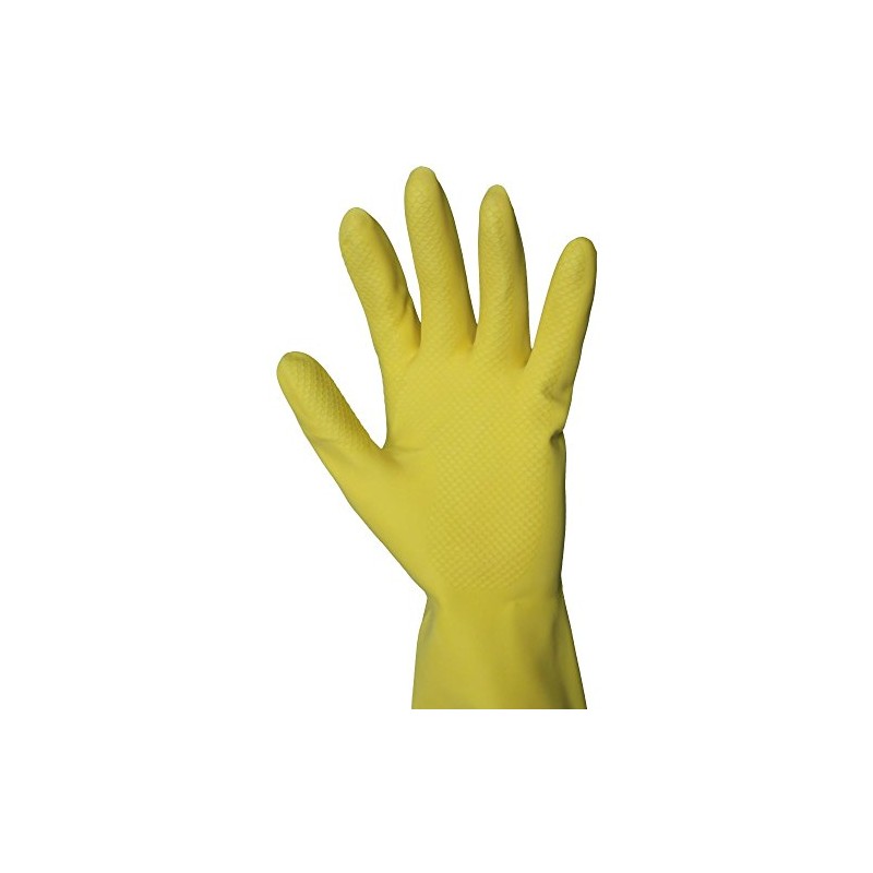 Shield Household Rubber Gloves, Yellow, 30 x 37 x 5