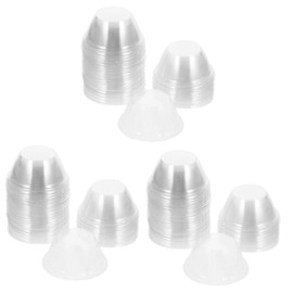 BESPORTBLE 3sets Transparent Plant Cover Humidity Dome Lightweight Protector for Seedlings for Home Gardening Harsh Winter Weather Ensures Maximum Light Penetration 100pcs*3