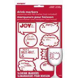 Christmas Conversations Drink Markers, 16ct