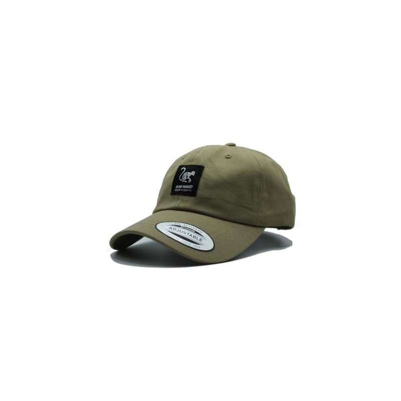 Surf Monkey Classic Cotton Plain Baseball Cap, khaki