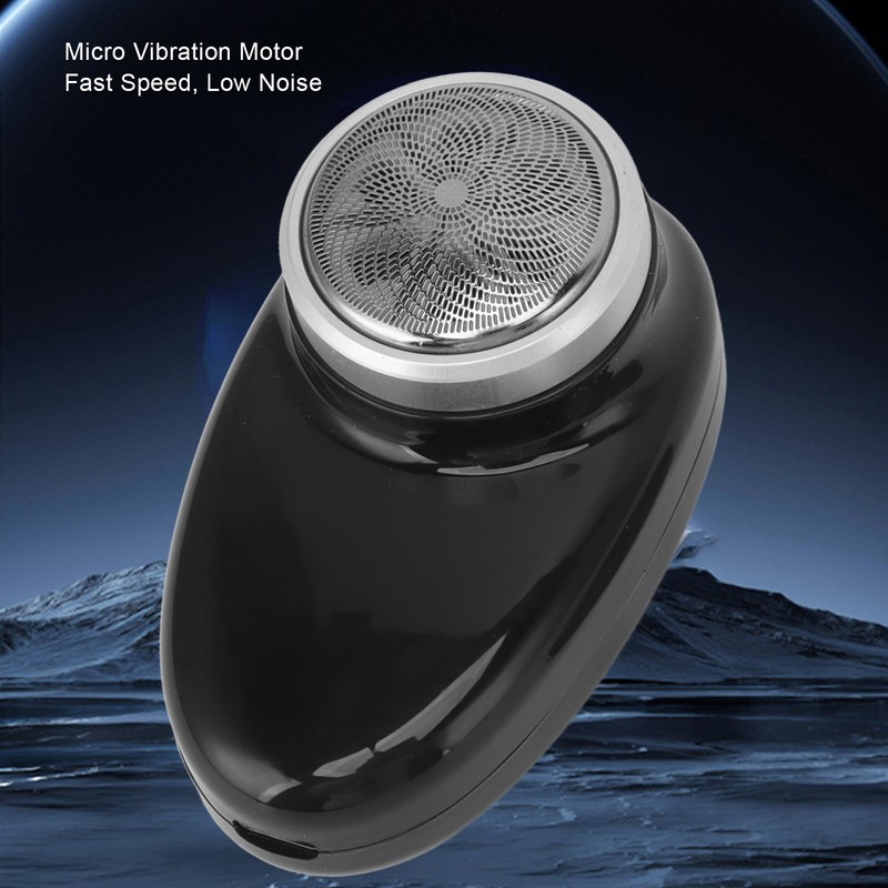 Mini Electric Beard Clipper Rotary Blade Hair Trimmer USB Charging