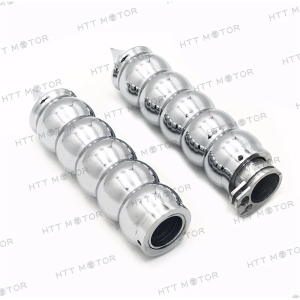 HTTMT 7/8" Hand Grip & Throttle Twist Tube Chrome 22mm