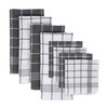 DII Waffle Weave Kitchen Collection, 100% Cotton, Kitchen Set, Gray