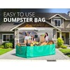 Skywin Dumpster Bag, 2 Pack Foldable and Reusable Trash Bag