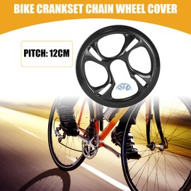 Partuto 1 Pc 12Cm Universal Bike Cranksets Protective Cover - Plastic Black