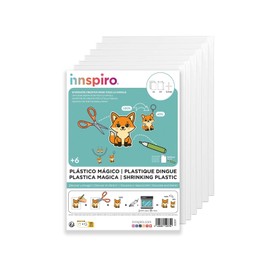 INNSPIRO Fogli di plastica magica trasparente A4 0,3 mm. 6u.