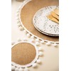 KitchenCraft Natural Elements Jute Coasters, Set of 4, Woven Jute
