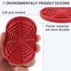 4PCS Silicone Car Coasters,Unique Spider Web Non-Slip Car Cup Holder