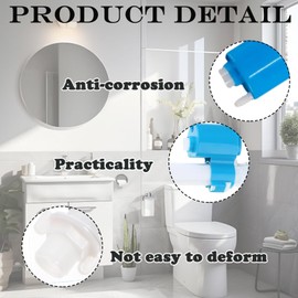 2Pcs Toilet Cistern Flush Parts, High Pressure Cistern Fill Valve, Toilet Flush System Replacement, Universal Toilet Tank Inlet Valve for Home Maintenance and Water-Saving Upgrades