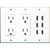 RiteAV 15 Amp Duplex Power Outlet x 2 & 6