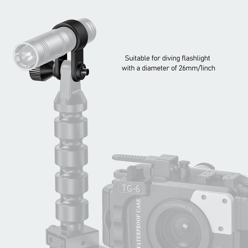 Sea frogs Adjustable Diving Light Clamp Diving Flash Light Clamp