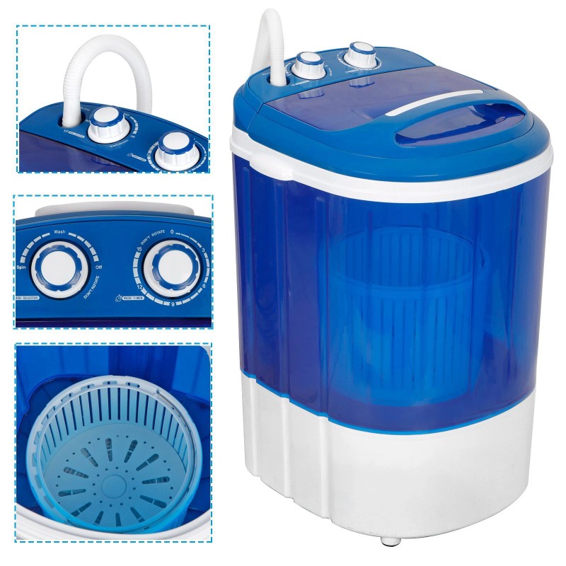 Segawe Mini Portable Washing Machine Top Load Washer W/ Double