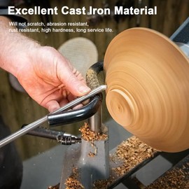 Lathe Tool Rest, Alloy Steel Woodworking Special Shaped Lathe Curved Turning Tool, S Shape Woodturning Bowl Tool Rest, 5/8 Inch Dia Post