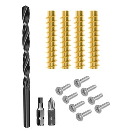 Door Hinge Screws with Permanent Door Hinge Repair Kit with Reinforced Door Hinge and Door Pillar Repair (4 Counts)