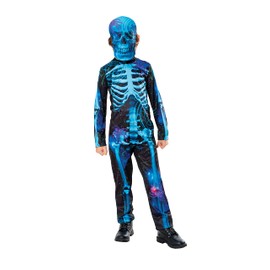 Bristol Novelty 3016125-6000 Boy/Child Skeleton Costume, Multi-Colour, 5-6 Years