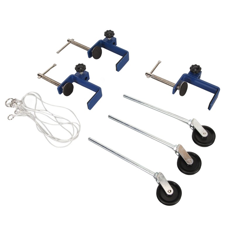 Table Mounting Clamp Reinforced Metal Plastic Pulley Multi Purpose Metal