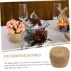 MAGICLULU Handmade Woven Straw Flower Basket for Valentines Storage Box