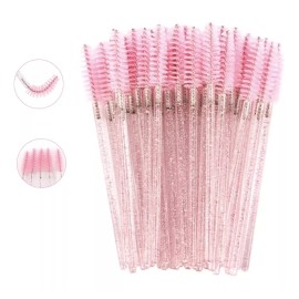 Xiaoya 200 Cepillos Desechables Glitter Para Extensión De Pestañas