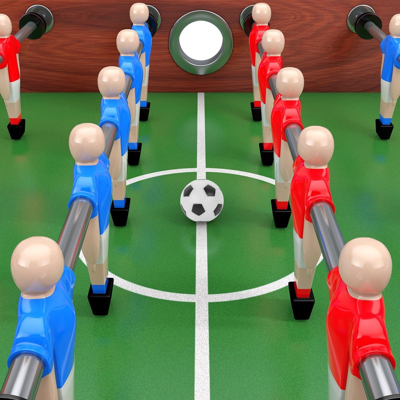 TOSAMZOO 6 Pack Foosball Table Replacement, 1.42 Inch/36mm Black and