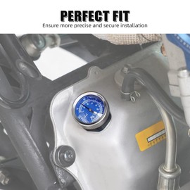 NICECNC Aluminum Oil Dipstick with Thermometer Compatible with Yamaha YFZ450R 2009 2010 2011 2012 2013 2014 2015 2016 2017 2018 2019 2020 2021 2022 2023 2024, YFZ450X 2010-2011 Black