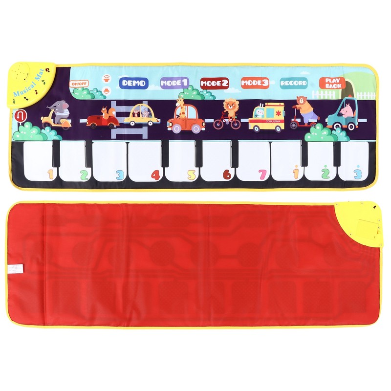Children Musical Mat Animal Pattern Musical Keyboard Mat Early Learning