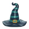 Transpac Green Witch Hat Figurine