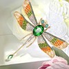 KristLand Broches de cristal austriaco con diseño de mariposa, libélula,