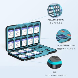PGRTYOF SD Card Case, Holds 40 Cards (20 SD + 20 microSD), SD Memory Card Case, SD Card Storage Case, Memory Card Case, Waterproof, Dustproof, Shockproof, SD Card Storage, SDHC, TF Card Storage