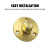 MiOYOOW 2-Piece Solid Drain Plug Set, Brass Drain Marine Boat