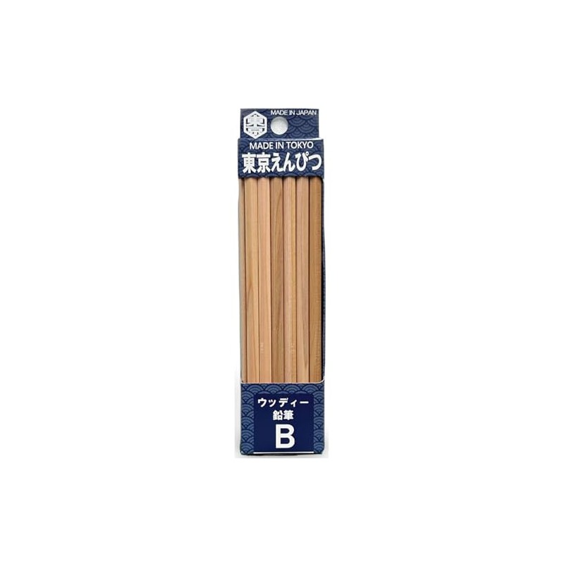 Hokusei Pencils Tokyo Pencil Woody, B, 12 Pens 47002