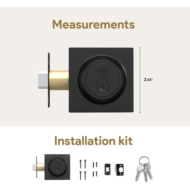 Mega Handles - SUANA Deadbolt I Entry Lock - Heavy