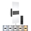 Plug in Wall Sconce with Remote Control, 3000K-6500K Stepless Color