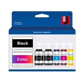 JETSIR Compatible Ink Bottle Replacement for (Not Sublimation Ink), Work with ET-5150 ET-5170 ET-5850 ET-5800 ET-16650 ET-5180 ET-5850 ET-16600 Printer, 2Black Cyan Magenta Yellow